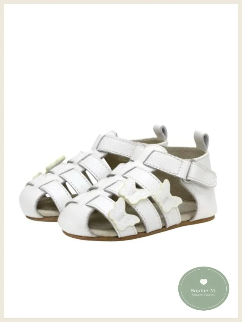 Robeez First Kicks Fisherman Sandals - Leather Baby Walking Shoes